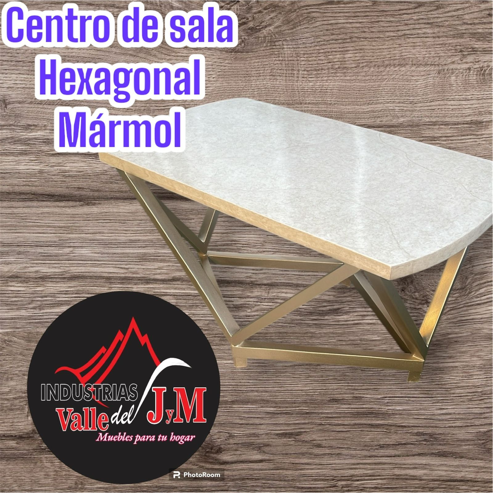 Centro de Sala Exagonal Marmol